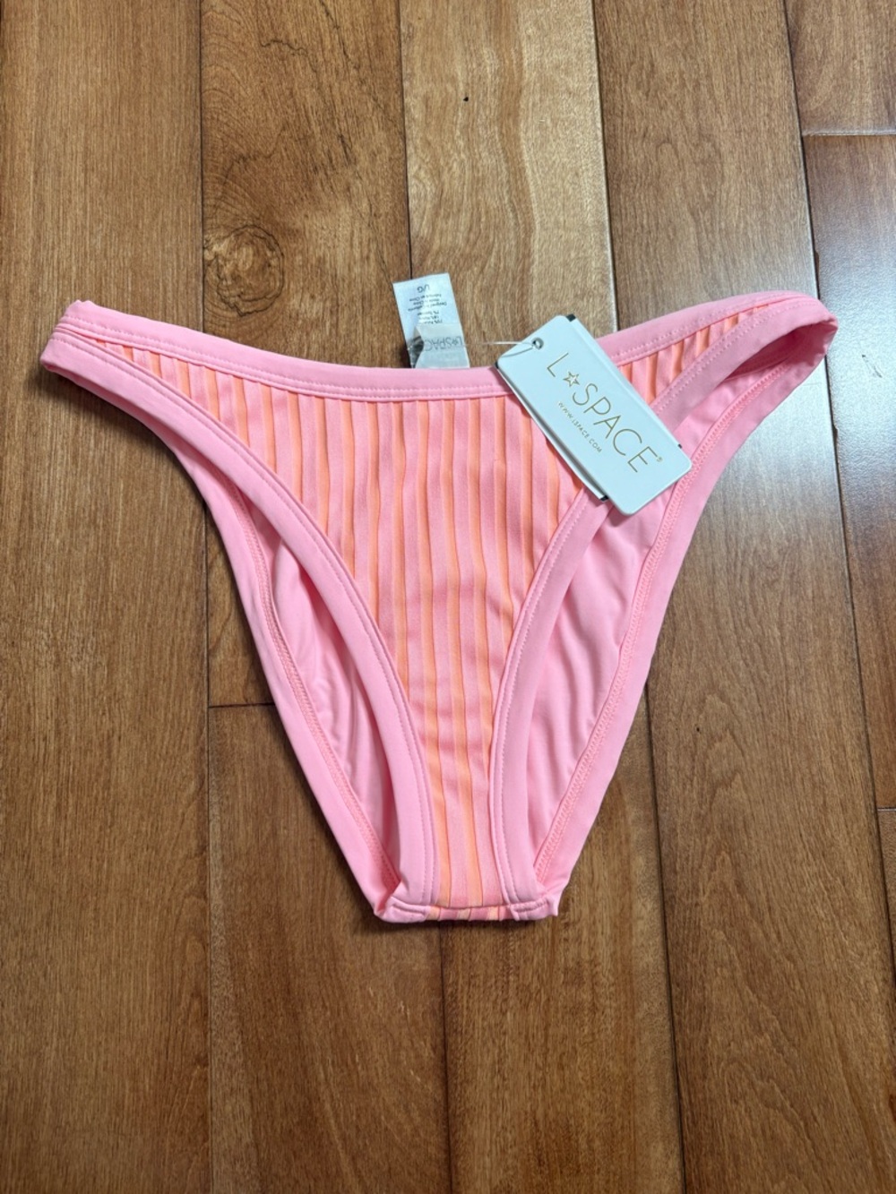 NWT L*Space Foley Ribbed Bikini Bottom Size Large